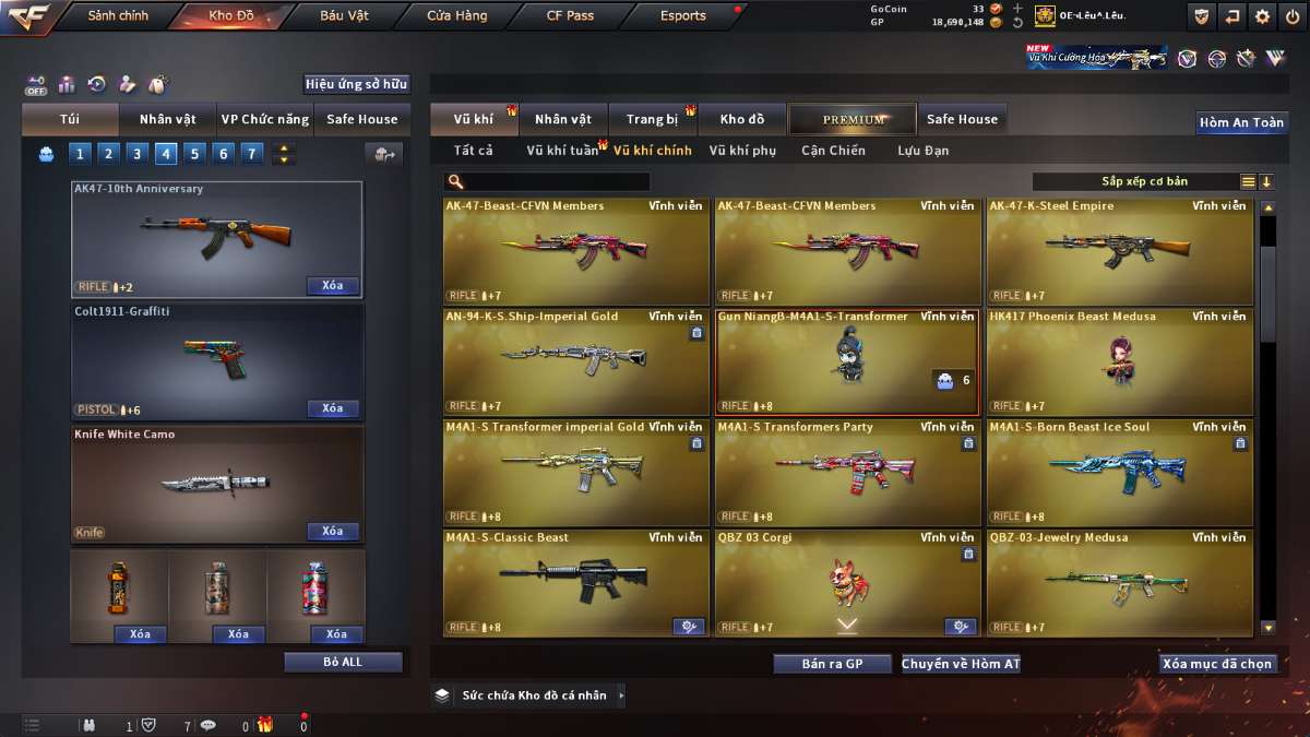 shop acc cf uy tin gia re